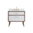 Elegant Kitchen/Bath Boise 36" Bathroom Vanity, White/Backsplash - VF41036WH-BS