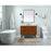 Elegant Kitchen/Bath Boise 36" Bathroom Vanity, White/Backsplash
