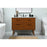 Elegant Boise 42" Single Bathroom Vanity, Teak/Backsplash