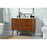Elegant Boise 42" Single Bathroom Vanity, Teak/Backsplash