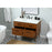 Elegant Boise 42" Single Bathroom Vanity, Teak/Backsplash