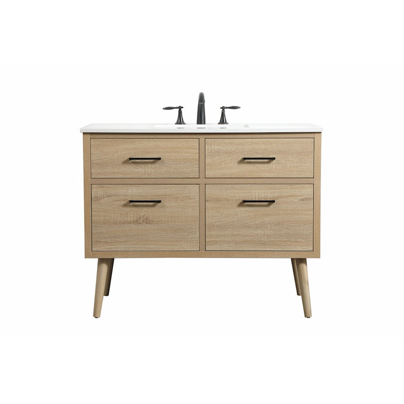 Elegant Kitchen/Bath Boise 42" Single Bathroom Vanity, Mango Wood - VF41042MW