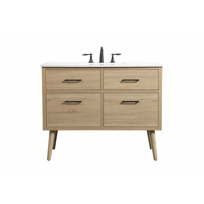 Elegant Kitchen/Bath Boise 42" Single Bathroom Vanity, Mango Wood - VF41042MW