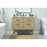 Elegant Boise 42" Single Bathroom Vanity, Mango Wood/Backsplash