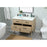 Elegant Boise 42" Single Bathroom Vanity, Mango Wood/Backsplash