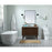 Elegant Boise 42" Single Bathroom Vanity, Mango Wood/Backsplash