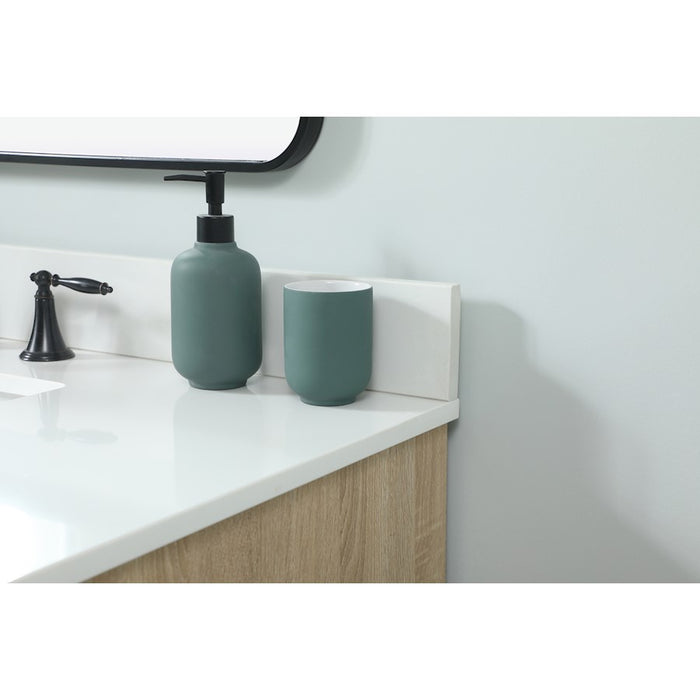 Elegant Boise 42" Single Bathroom Vanity, Mango Wood/Backsplash