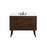 Elegant Boise 42" Single Bathroom Vanity, Walnut/Backsplash - VF41042MWT-BS