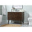 Elegant Boise 42" Single Bathroom Vanity, Walnut/Backsplash