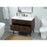 Elegant Boise 42" Single Bathroom Vanity, Walnut/Backsplash