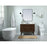 Elegant Boise 42" Single Bathroom Vanity, Walnut/Backsplash
