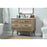 Elegant Boise 42" Single Bathroom Vanity, Natural Oak/Backsplash