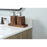 Elegant Boise 42" Single Bathroom Vanity, Natural Oak/Backsplash
