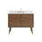Elegant Boise 42" Bathroom Vanity, Walnut Brown/Backsplash - VF41042WB-BS