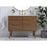 Elegant Boise 42" Bathroom Vanity, Walnut Brown/Backsplash