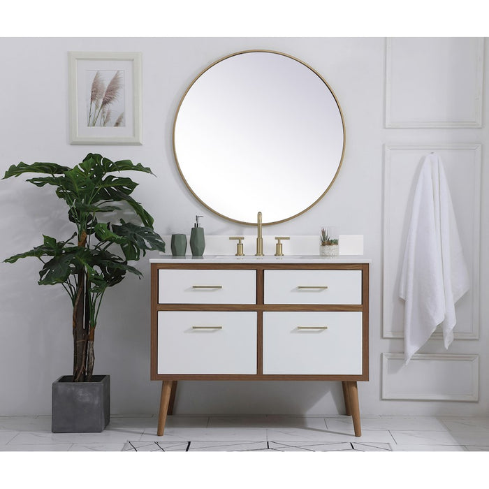 Elegant Kitchen/Bath Boise 42" Bathroom Vanity, White