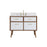 Elegant Kitchen/Bath Boise 42" Bathroom Vanity, White/Backsplash - VF41042WH-BS