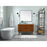 Elegant Kitchen/Bath Boise 42" Bathroom Vanity, White/Backsplash