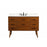 Elegant Boise 48" Single Bathroom Vanity, Teak/Backsplash - VF41048MTK-BS
