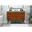 Elegant Boise 48" Single Bathroom Vanity, Teak/Backsplash