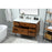 Elegant Boise 48" Single Bathroom Vanity, Teak/Backsplash