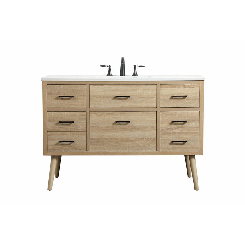 Elegant Kitchen/Bath Boise 48" Single Bathroom Vanity, Mango Wood - VF41048MW