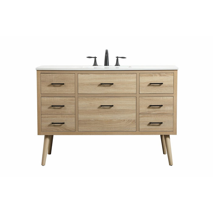 Elegant Kitchen/Bath Boise 48" Single Bathroom Vanity, Mango Wood - VF41048MW