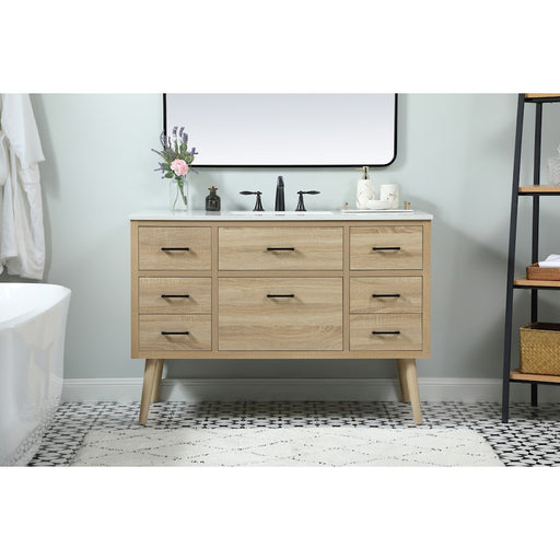 Elegant Kitchen/Bath Boise 48" Single Bathroom Vanity, Mango Wood