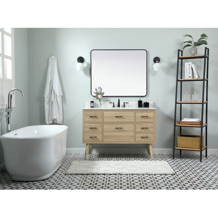 Elegant Kitchen/Bath Boise 48" Single Bathroom Vanity, Mango Wood