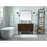 Elegant Boise 48" Single Bathroom Vanity, Mango Wood/Backsplash
