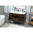 Elegant Kitchen/Bath Boise 48" Single Bathroom Vanity, Walnut