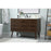 Elegant Boise 48" Single Bathroom Vanity, Walnut/Backsplash