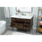 Elegant Boise 48" Single Bathroom Vanity, Walnut/Backsplash