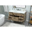 Elegant Boise 48" Single Bathroom Vanity, Walnut/Backsplash