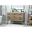 Elegant Boise 48" Single Bathroom Vanity, Natural Oak/Backsplash