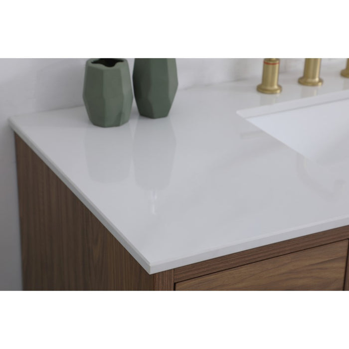 Elegant Kitchen/Bath Boise 48" Bathroom Vanity, Walnut Brown