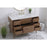 Elegant Boise 48" Bathroom Vanity, Walnut Brown/Backsplash