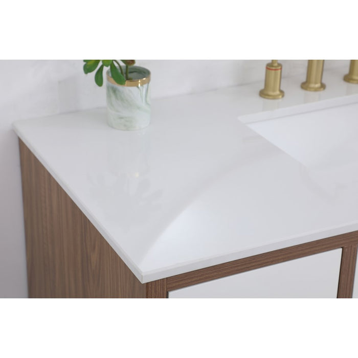 Elegant Kitchen/Bath Boise 48" Bathroom Vanity, White