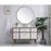 Elegant Kitchen/Bath Boise 48" Bathroom Vanity, White/Backsplash
