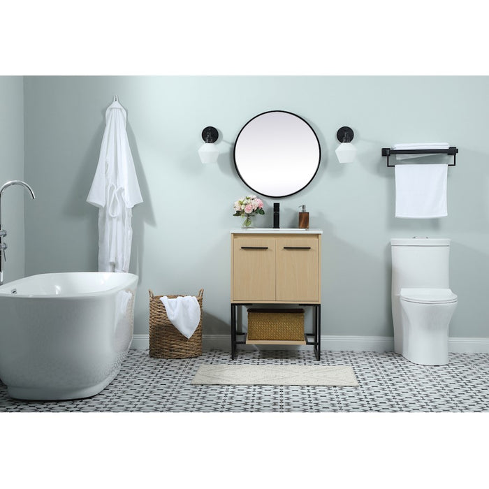 Elegant Kitchen/Bath Sloane 24" Single Bathroom Vanity, Green