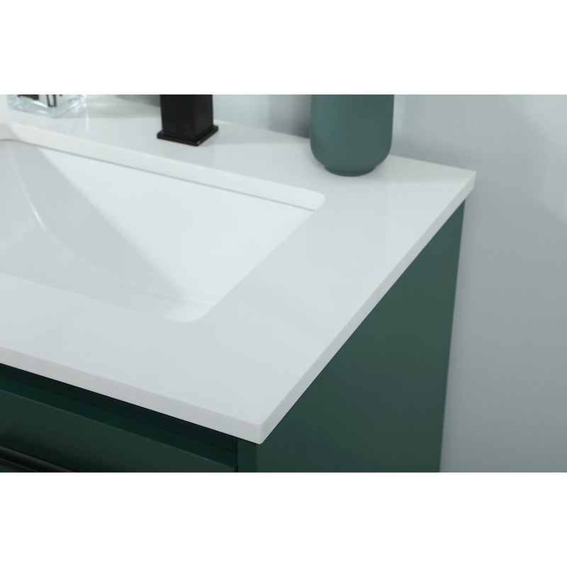 Elegant Kitchen/Bath Sloane 24" Single Bathroom Vanity, Green