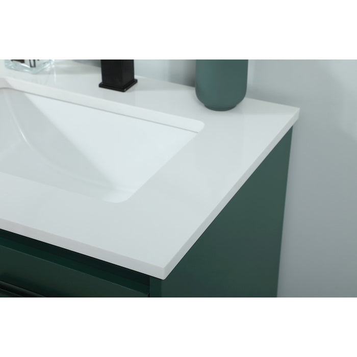 Elegant Kitchen/Bath Sloane 24" Single Bathroom Vanity, Green