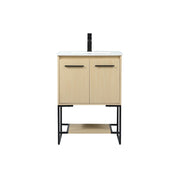 Elegant Kitchen/Bath Sloane 24" Single Bathroom Vanity, Maple - VF42524MMP
