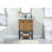 Elegant Kitchen/Bath Sloane 24" Single Bathroom Vanity, Walnut Brown