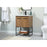 Elegant Kitchen/Bath Sloane 24" Single Bathroom Vanity, Walnut Brown