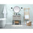 Elegant Sloane 30" Single Bathroom Vanity, Blue/Backsplash
