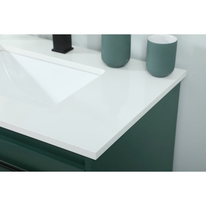 Elegant Kitchen/Bath Sloane 30" Single Bathroom Vanity, Green