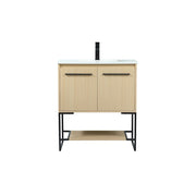 Elegant Kitchen/Bath Sloane 30" Single Bathroom Vanity, Maple - VF42530MMP