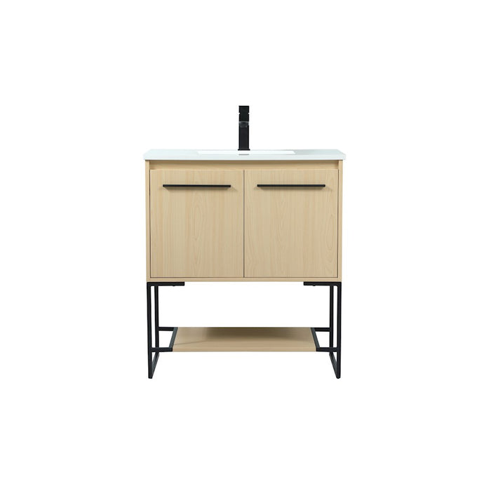 Elegant Kitchen/Bath Sloane 30" Single Bathroom Vanity, Maple - VF42530MMP
