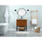 Elegant Sloane 30" Single Bathroom Vanity, Maple/Backsplash